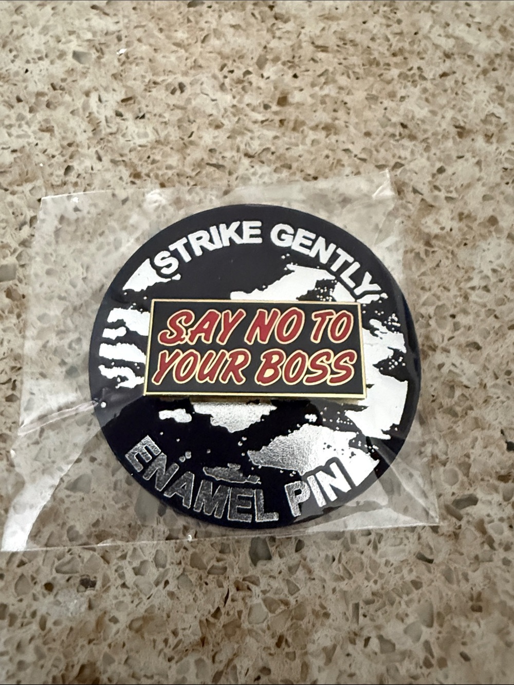 Say No To Your Boss enamel pin